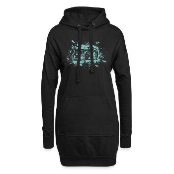 Tractor Love Farmer Gift Farming Farm Agriculture - Hoodie Dress - black - Front