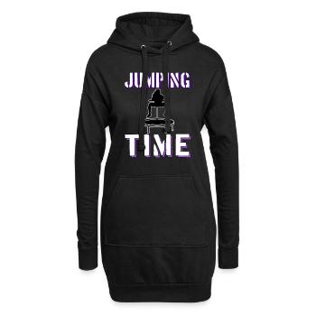 Jumping Trampolin Jumpen Jumpstyle Jump Fitness - Hoodie-Kleid - Schwarz - Vorne