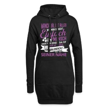 Altenpflegerin Engel Pflegerin Pflege Altenheim - Hoodie-Kleid - Schwarz - Vorne