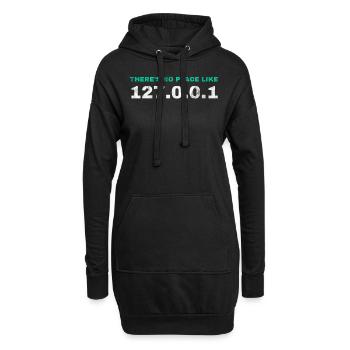 Nerds d'ordinateur programmeur de cadeau drôle - Sweat-shirt à capuche long Femme - noir - Devant