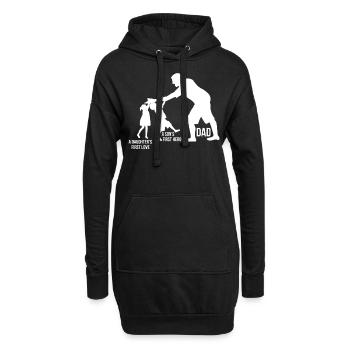 Vater und Sohn - Vater und Tochter Geschenk Papa - Hoodie-Kleid - Schwarz - Vorne