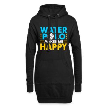 water polo - Sweat-shirt à capuche long Femme - noir - Devant