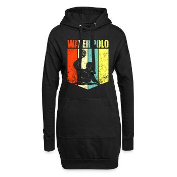 water polo - Sweat-shirt à capuche long Femme - noir - Devant