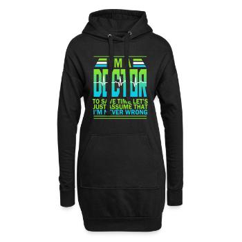 Arzt Doktor Medizin Chirurg Mediziner Geschenk - Hoodie-Kleid - Schwarz - Vorne