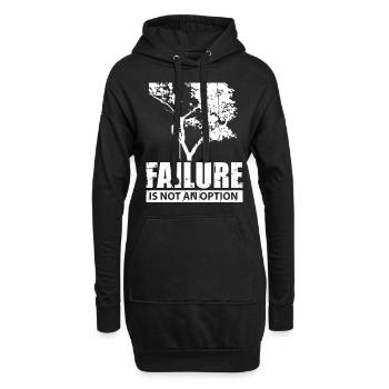 Baumkletterer Versagen ist keine Option Holz Liebe - Hoodie-Kleid - Schwarz - Vorne