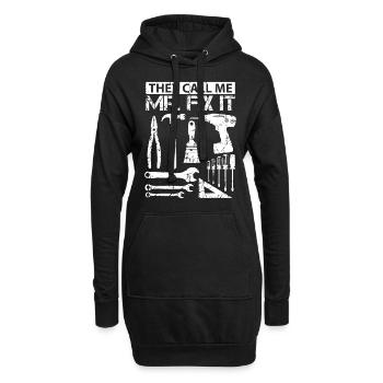 Sie nennen mich Mr. Fix It Lustig Handwerker Vater - Hoodie-Kleid - Schwarz - Vorne