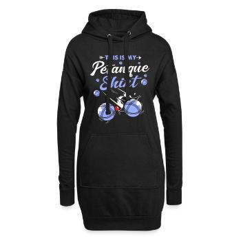 Pétanque Bocce Raffa Boule Sport Ball Petanque - Hoodie-Kleid - Schwarz - Vorne