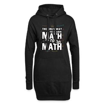 Mathematik Mathe Mathematiker Experiment geschenk - Hoodie-Kleid - Schwarz - Vorne
