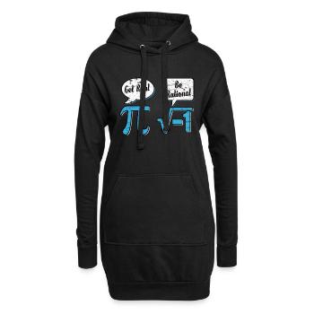 Mathematik Mathe Mathematiker Experiment geschenk - Hoodie-Kleid - Schwarz - Vorne