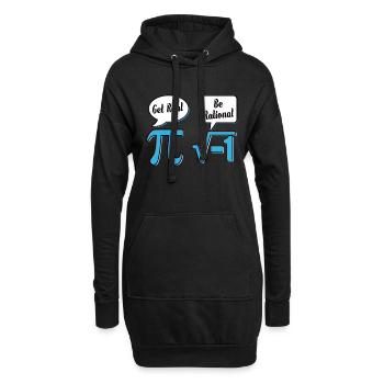 Mathematik Mathe Mathematiker Experiment geschenk - Hoodie-Kleid - Schwarz - Vorne