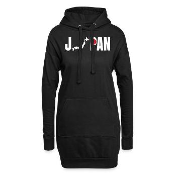 Japan - Hoodie-Kleid - Schwarz - Vorne