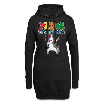 Scolarisation au début de la licorne Jun - Sweat-shirt à capuche long Femme - noir - Devant