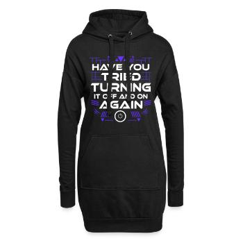 Informatik Informatiker Lustig Geschenk Mathe It I - Hoodie-Kleid - Schwarz - Vorne