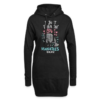 Seekuh - Hoodie-Kleid - Schwarz - Vorne
