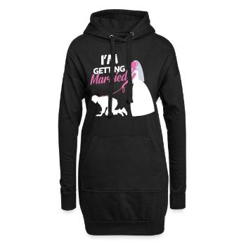 Junggesellenabschied Trauzeuge Braut Geschenk - Hoodie-Kleid - Schwarz - Vorne