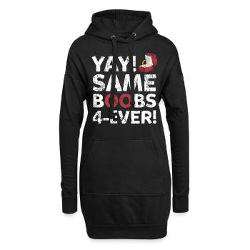 Bachelor Party Bosom Funny Marriage Gift - Hoodie Dress - black - Front