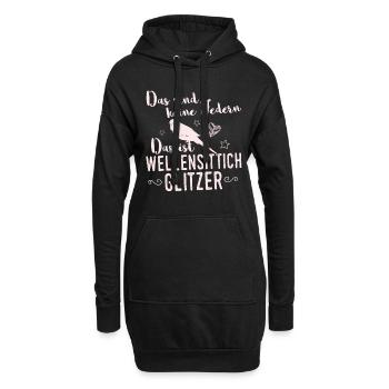 Vogel vögel Wellensittich Kanarienvogel Geschenk - Hoodie-Kleid - Schwarz - Vorne