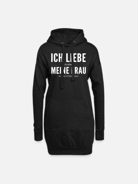 Klettern Kletterer Spruch Geschenk - Hoodie-Kleid - Schwarz