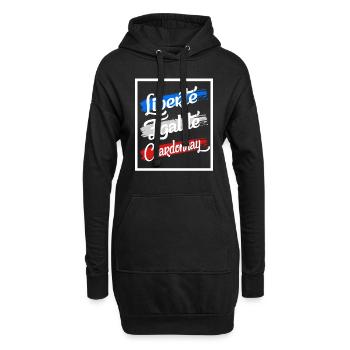 Liberte Egalite Chardonnay - Sweat-shirt à capuche long Femme - noir - Devant