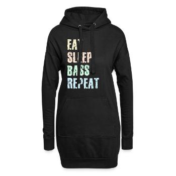 Bassist Musiker Kontrabass Tuba Geschenk Fagott - Hoodie-Kleid - Schwarz - Vorne