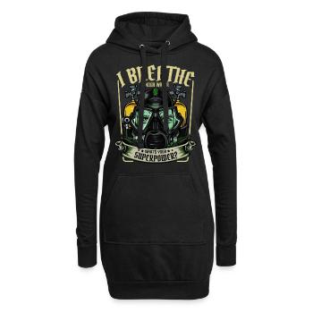 Taucher Lustige Sprüche Tauchen Statement Geschenk - Hoodie-Kleid - Schwarz - Vorne
