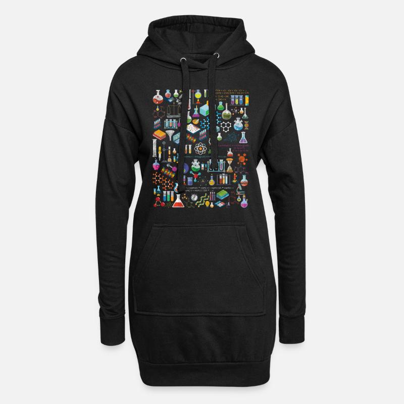 The Physics Math Chemistry - Hoodie-Kleid - Schwarz