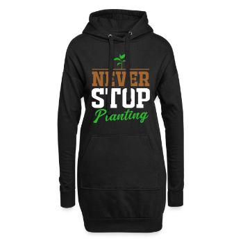 Garten Gartenarbeit Gartenbau Floristin Gärtner - Hoodie-Kleid - Schwarz - Vorne