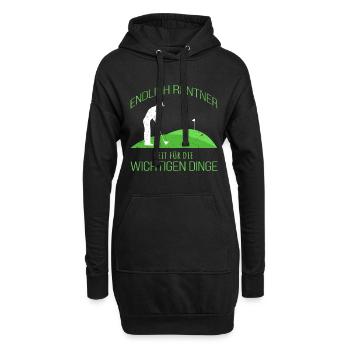 Golf Endlich Rentner - Hoodie-Kleid - Schwarz - Vorne