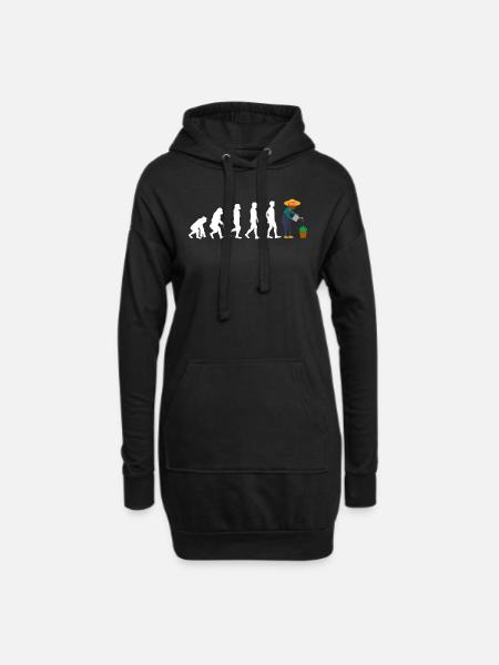 Gärtner Evolution Garten Pflege Gießkanne Rasen - Hoodie-Kleid - Schwarz