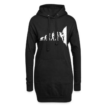 Klettern Bergsteigen Bouldern Geschenk Bergsteiger - Sweat-shirt à capuche long Femme - noir - Devant