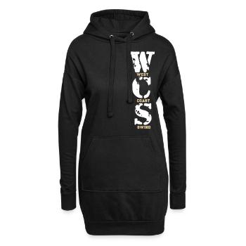 West Coast Swing Dance Geschenk T-Shirt - Hoodie-Kleid - Schwarz - Vorne