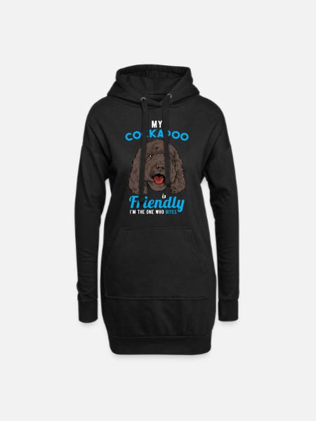Cockapoo - Hoodie Dress - black