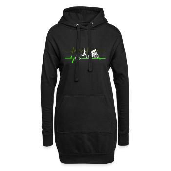 Triathlon Triathlet Geschenk Geschenkidee - Sweat-shirt à capuche long Femme - noir - Devant