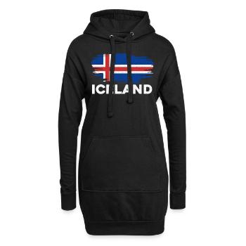 Island - Hoodie-Kleid - Schwarz - Vorne