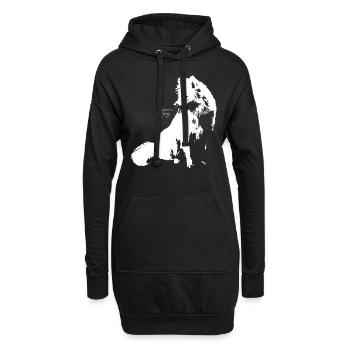 Japan Spitz - Hoodie-Kleid - Schwarz - Vorne