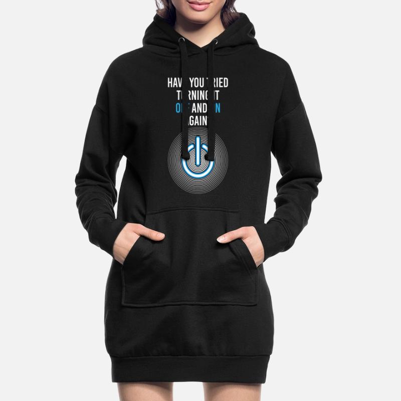 Programmeur-programmeur Informaticien Nerd Geek Support Sweat-shirt à capuche long Femme