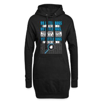 Programmierer Coder Informatiker Nerd Geek - Hoodie-Kleid - Schwarz - Vorne
