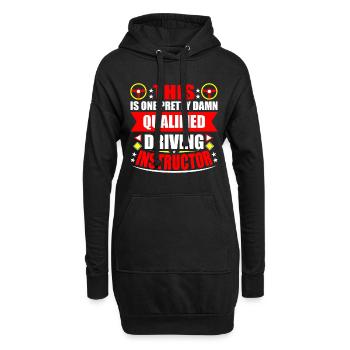 moniteur de conduite - Sweat-shirt à capuche long Femme - noir - Devant
