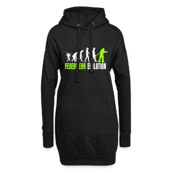 Feuerwehr Evolution. - Hoodie-Kleid - Schwarz - Vorne