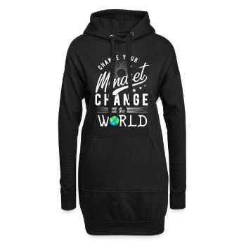 Motivation - Hoodie-Kleid - Schwarz - Vorne
