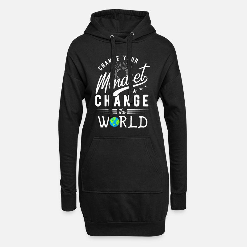 Motivation - Hoodie-Kleid - Schwarz