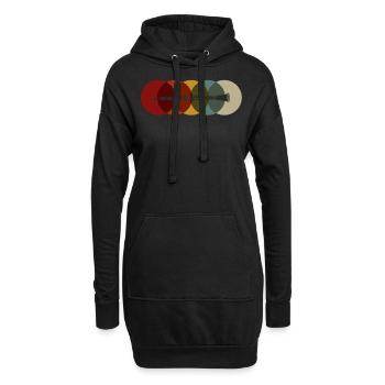 T-shirt clarinette joueur de clarinette cadeau - Sweat-shirt à capuche long Femme - noir - Devant