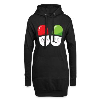 Apotheker Tabletten Apotheke Medizin Mediziner - Hoodie-Kleid - Schwarz - Vorne