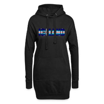 Island - Hoodie-Kleid - Schwarz - Vorne