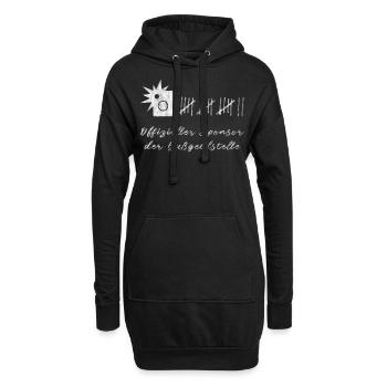Blitzer Sponsor der Bussgeldstelle - Hoodie-Kleid - Schwarz - Vorne