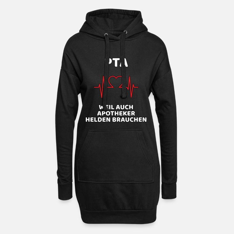 PTA lustiges Geschenk - Hoodie-Kleid - Schwarz