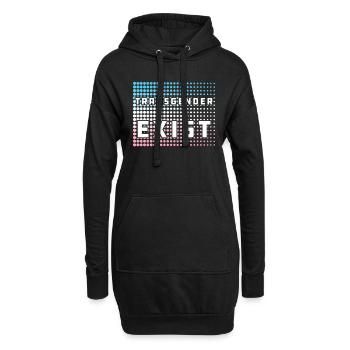 Transgender Trans Transliebe Geschenk - Hoodie-Kleid - Schwarz - Vorne