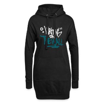 Graffiti - Hoodie Dress - black - Front