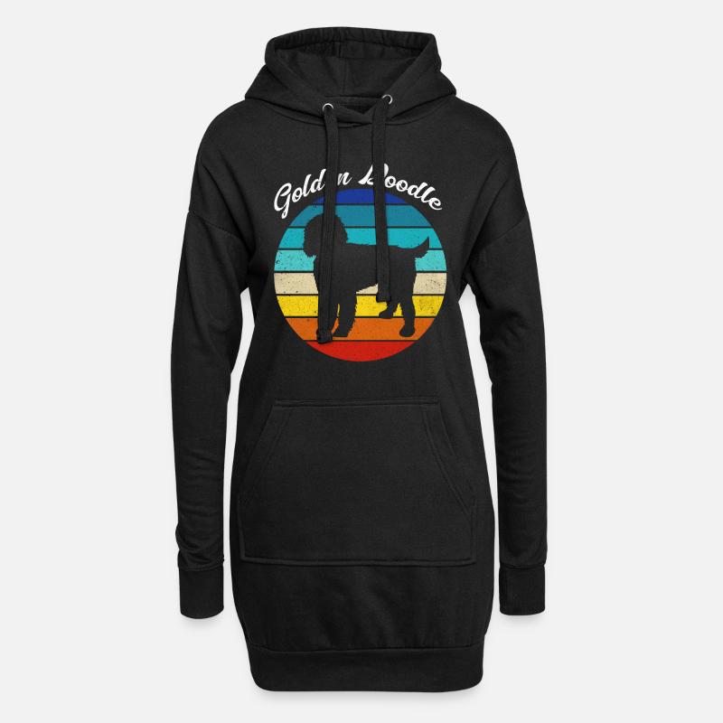 Doodle - Hoodie-Kleid - Schwarz