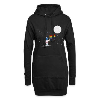 Astronaut Schwul Gay LGBT Pride LGBTQ - Sweat-shirt à capuche long Femme - noir - Devant